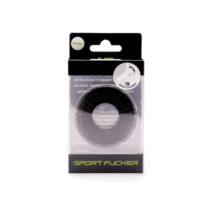 Sport Fucker Liquid Silicone Nitro Ring - Black