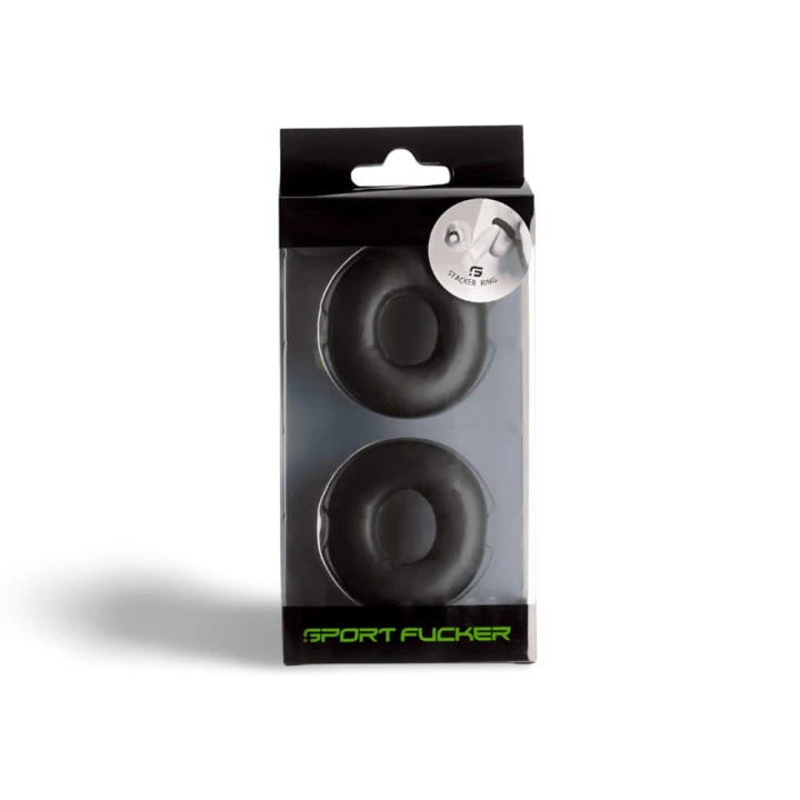 Sport Fucker Stacker Rings 2-Pack Black