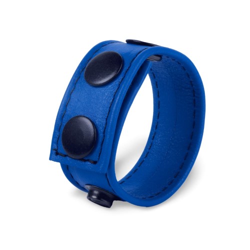 Cocky Blue Leather Cockring