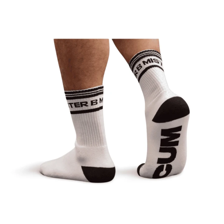 Mister B Cum Dump White Socks