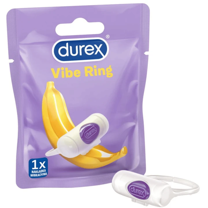 Durex Vibe Ring pierścień erekcyjny wibrująca nakładka 1 szt. Vibe Ring nakładka