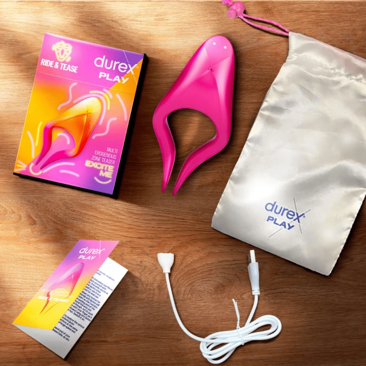 Durex Play Ride & Tease wibrujący multistymulator łechtaczki