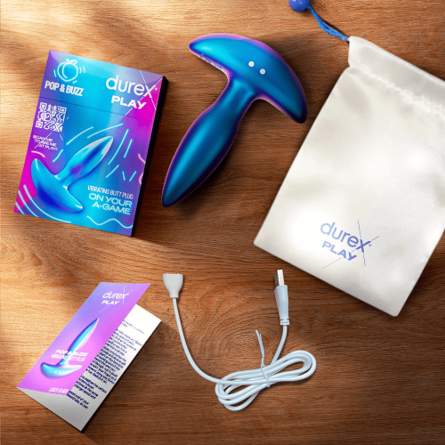 Durex Play Pop & Buzz - korek analny z wibracją
