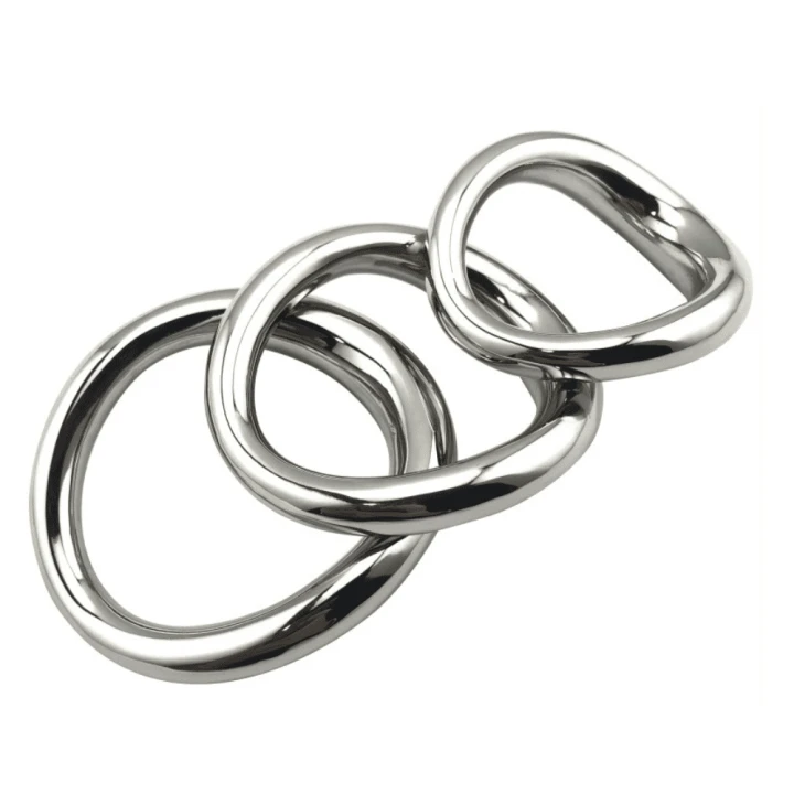Curved Steel Cock Ring (Diameter: 38 mm)