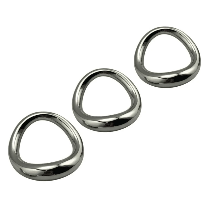 Curved Steel Cock Ring (Diameter: 38 mm)
