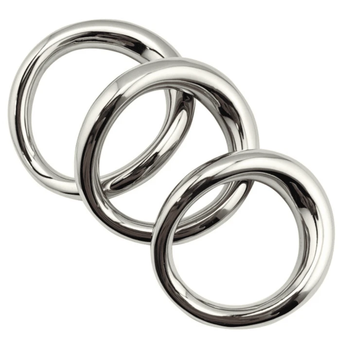 Curved Steel Cock Ring (Diameter: 38 mm)
