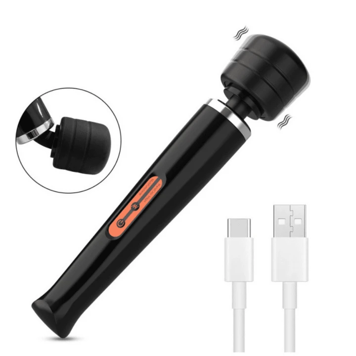 Coolmagic Wand 32cm Head 60mm Black