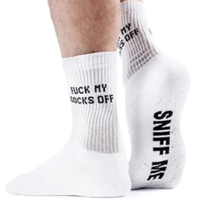 Sk8erboy® SNIFF ME Socks White