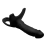 Strap-on z pustym dildo SM Hollow Silicone Dildo czarny silikon