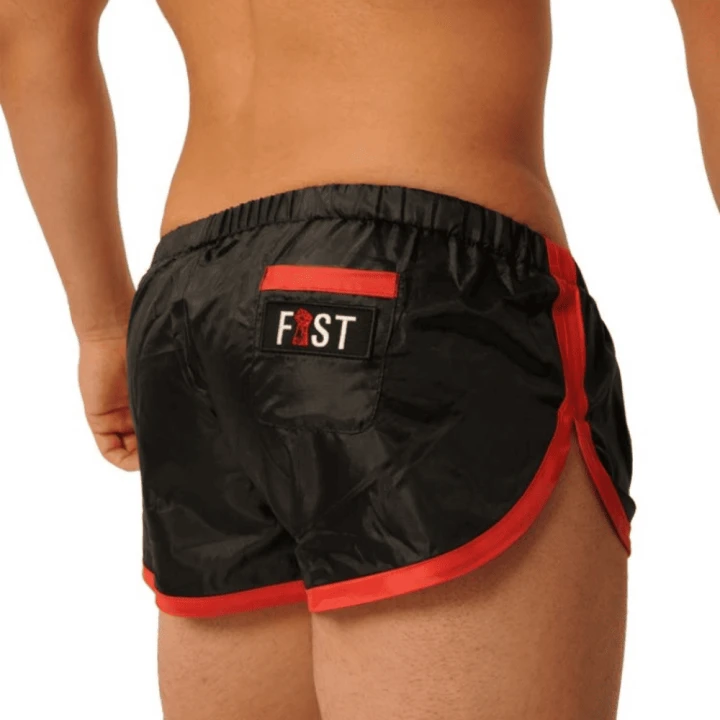Fetyszowe szorty FIST Shorts Red czerwone sportowe