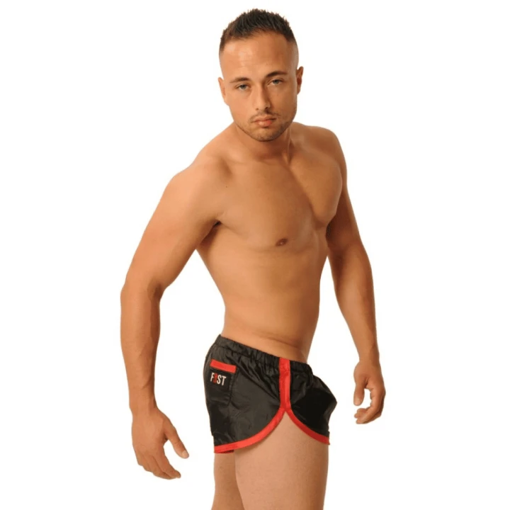 Fetyszowe szorty FIST Shorts Red czerwone sportowe