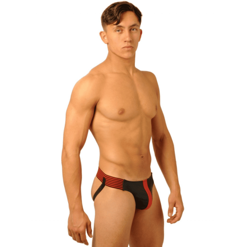 Skórzany jockstrap FIST Leather Red premium skóra czerwony