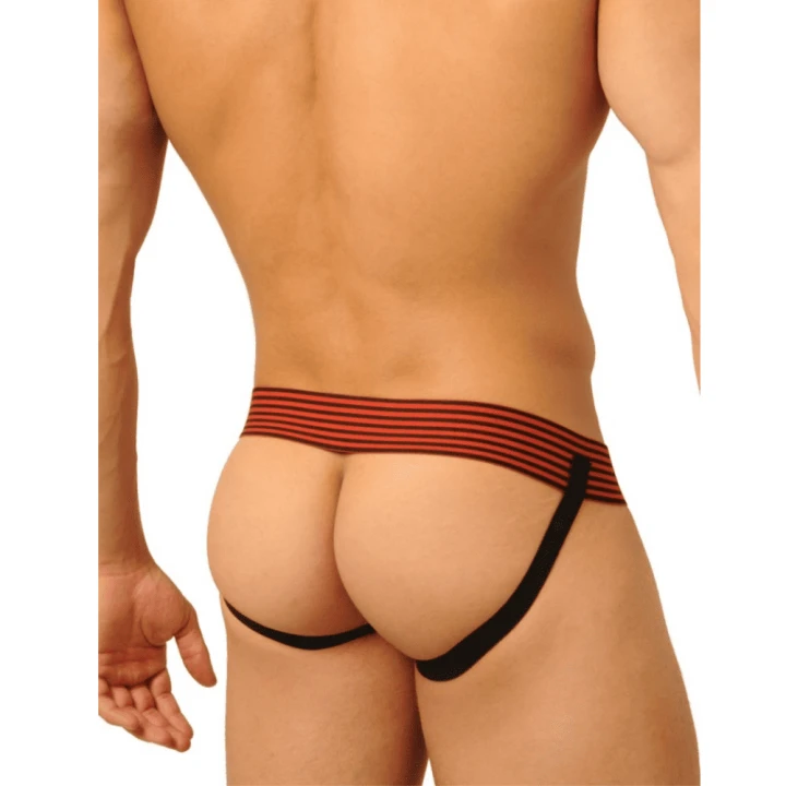 Skórzany jockstrap FIST Leather Red premium skóra czerwony