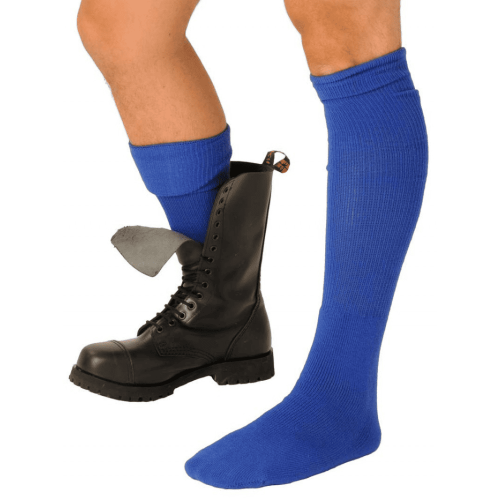 Fetyszowe skarpety FIST Boot Socks Blue za kolano niebieskie