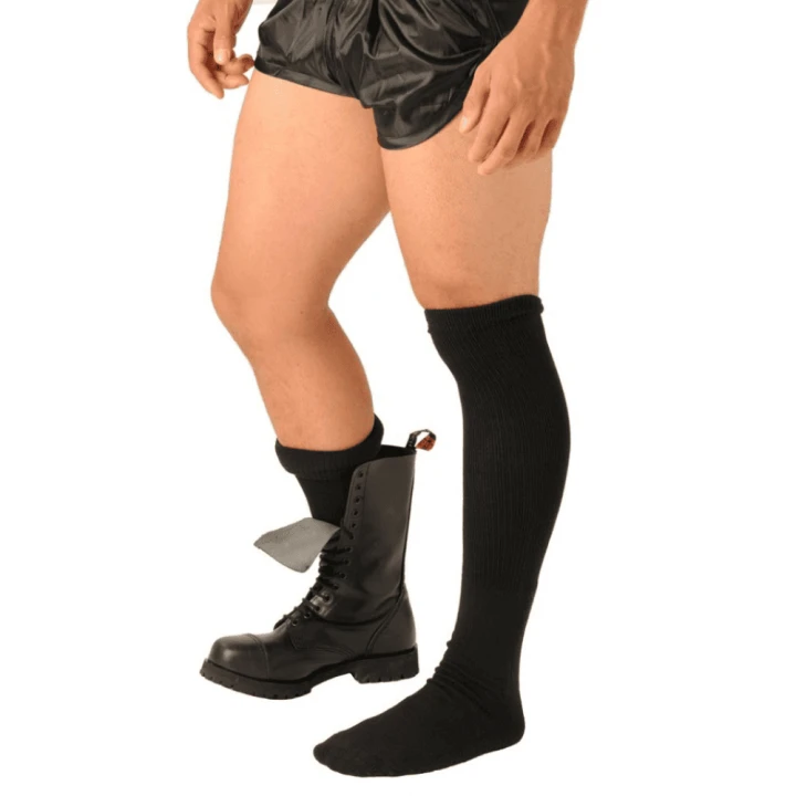 Fetyszowe skarpety FIST Boot Socks Black za kolano czarne