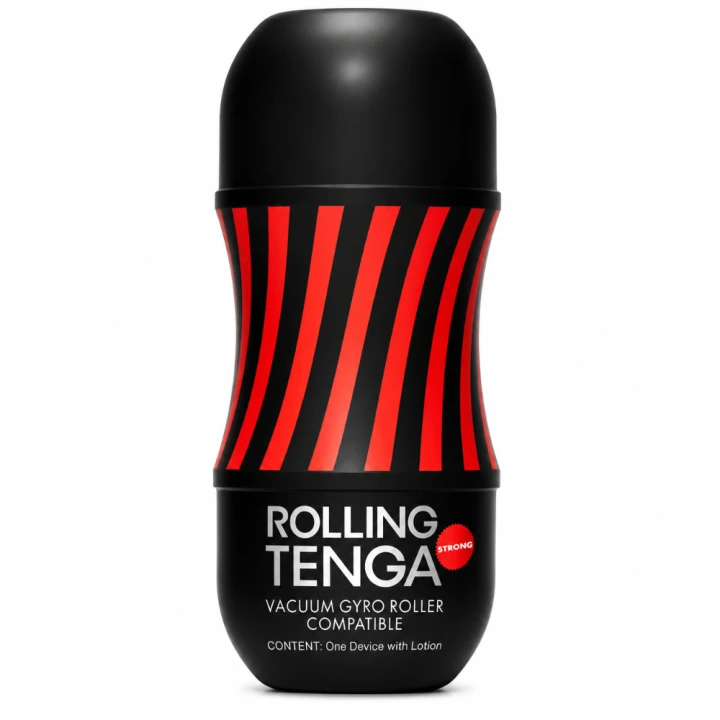 TENGA Rolling Gyro Roller Cup Strong – rotacyjny masturbator męski z wypustkami