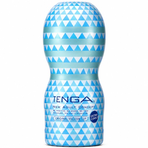 TENGA Original Vacuum Cup Extra Cool – masturbator męski z podciśnieniem i chłodzącym lubrykantem