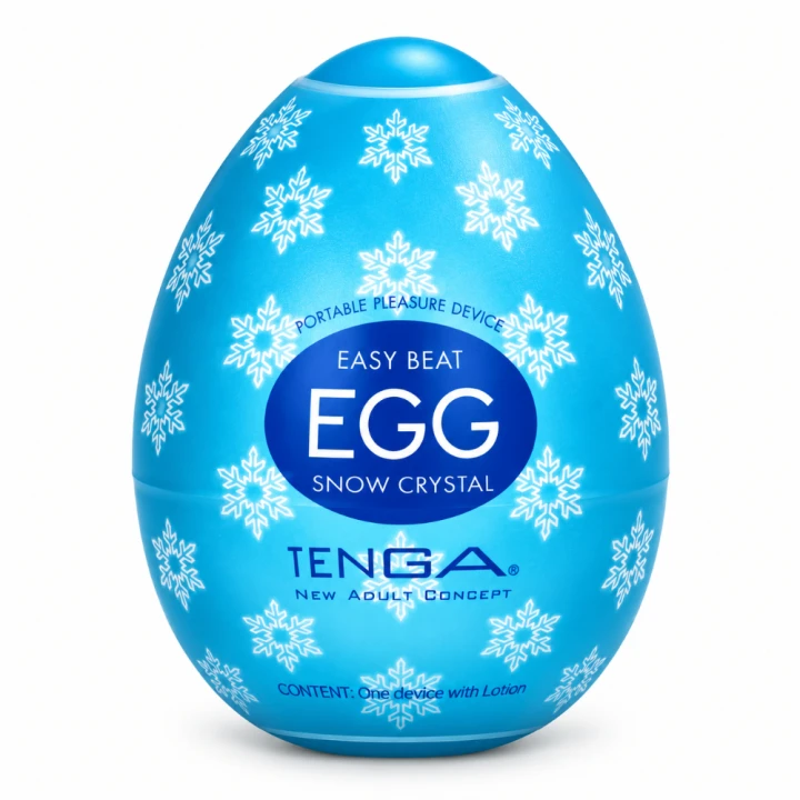 TENGA EGG Snow Crystal – elastyczny masturbator z wypustkami
