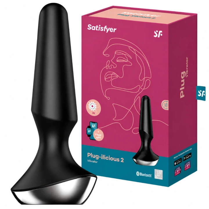 Korek analny Satisfyer Plug-ilicious 2 Black