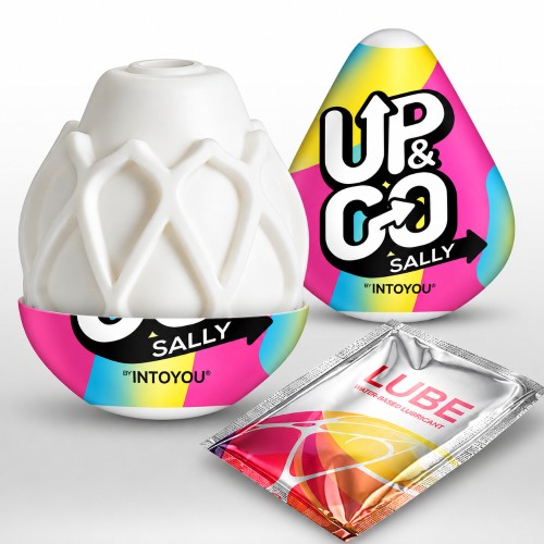UP&GO Sally – elastyczny masturbator męski typu Egg z teksturą.jpg