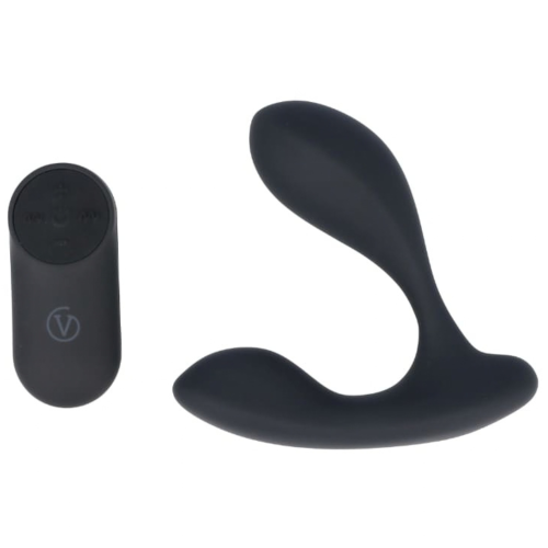 VIRGITE P5 Prostate Vibrator – wibrujący masażer prostaty z pilotem, 2 silniki, 10 trybów